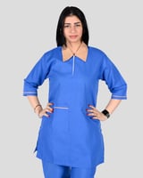 زي عاملات مع جيب امامي