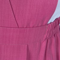 مريول مدرسي أبتدائي بلون وردي فاتح مخطط من كنزي