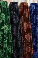 قماش مخمل شيفون مشجر