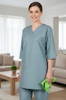 زي عاملات منزلية كويتي رمادي