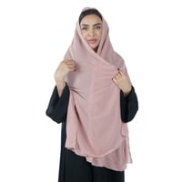 طرحة ملونة سادة مشمشي