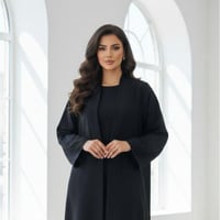 عباية نسائية مطرزه بالنقش الاسود