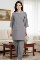 زي عاملات منزلية كشميري برقبة محتشمة