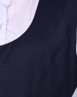 مريول ثانوي كحلي بياقة دائرية