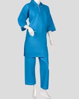 زي عاملات منزلية كويتي ازرق