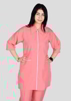 زي عاملات كشميري بياقة و سحاب