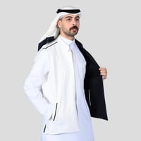 سديري رجالي دبل فيس أسود اوف وايت