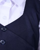 مريول روضة كحلي بازرار امامية