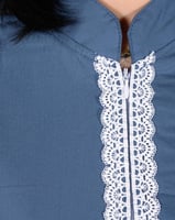 زي عاملة منزلية بتصميم دانتيل