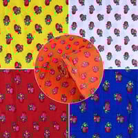 قماش شالكي قرقيعان الوان متعدده عرضين