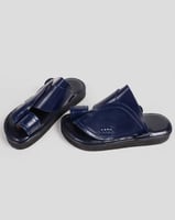 نعال شرقي جلد لون كحلي