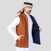 سديري رجالي دبل فيس كحلي بني جملي