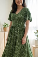 قماش رايون بطبعة قلوب