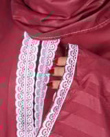 طقم شرشف صلاة نسائي عنابي