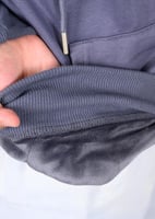 بلوفر شتوي مبطن مع غطاء راس للجنسين