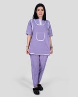 طقم عاملة منزلية مع مريلة مطبخ