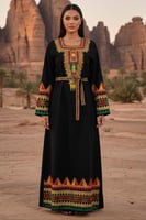 زي عسيري تراثي باكمام واسعة