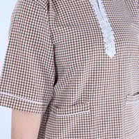 طقم زي عاملة منزلية محتشم بقطعتين