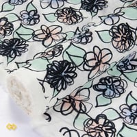 قماش كريب مشجر