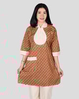 طقم عاملات بنقش ورق الشجر