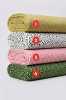 قماش رايون بطبعة قلوب