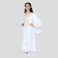 ثوب نشل بناتي مع بطانه ساتان