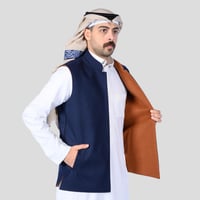 سديري رجالي دبل فيس كحلي بني جملي