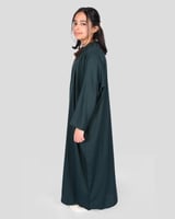 عباية حريرية ملونة للبنات بتصميم مفتوح