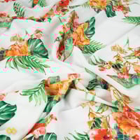 قماش كريب مشجر