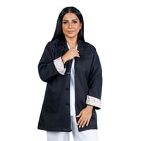 لاب كوت طبي للجنسين , بالطو طبي بأكمام مشجرة