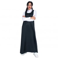 مريول متوسط زيتي شيال بقصة أنيقة وسحاب خلفي من كنز...