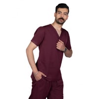 سكراب طبي للجنسين , عنابي