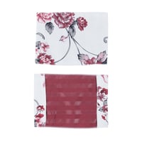 طقم صلاة نسائي وطني 3 قطع أحمر