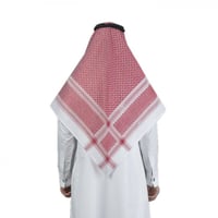 شماغ البسام بريز الأحمر الغامق