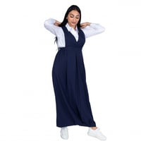 مريول مدرسي شيال كحلي بقصة X مميزة ومغاط للخصر من...