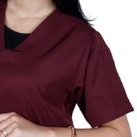 زي طبي نسائي عنابي