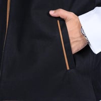 سديري رجالي دبل فيس أسود بني فاتح