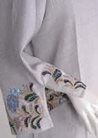 جلابية رايون ناعمة بفتحة اكمام انيقة