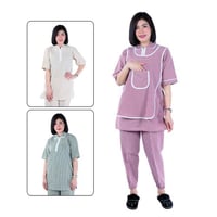 طقم للعاملة المنزلية كاروهات 3 قطع