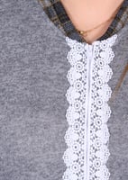 زي عاملات شتوي كاروهات 3 قطع