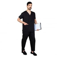 سكراب طبي للجنسين , اسود