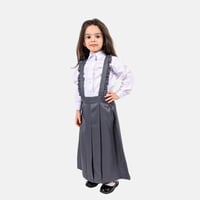 مريول روضة رصاصي مقاس 28-36 موديل 11