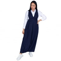 مريول مدرسي شيال كحلي بقصة X مميزة ومغاط للخصر من...