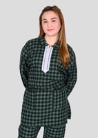 زي عاملات شتوي مع جيوب امامية