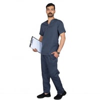 سكراب طبي للجنسين رصاصي غامق