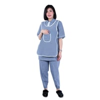 طقم عاملة منزل كاروهات 3 قطع