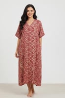 جلابية يومية مشجرة بجيوب جانبية