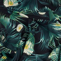 قماش كريب مشجر