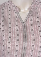 جلابية مخطط طولي بحزام قماش