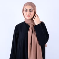 طرحة نسائية شيفون ببندانة ملونة